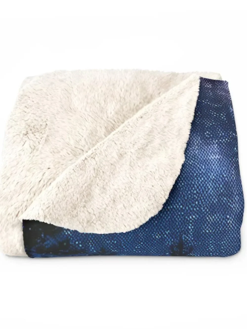 Starry Night Sky Cabin Sherpa Blanket – Lakefront Cozy Fleece 60